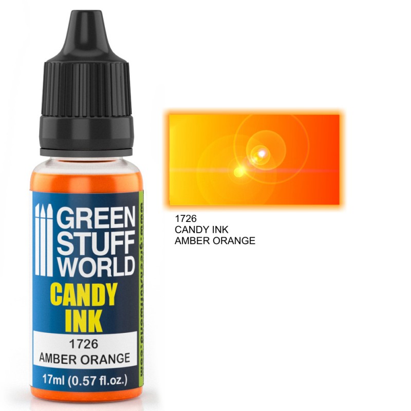 Clearance Green Stuff World Candy Ink Amber Orange 17ml