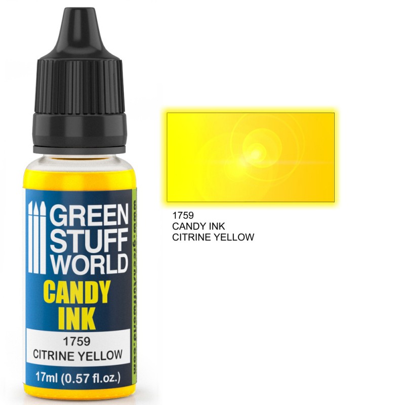 Green Stuff World Candy Ink Citrine Yellow 17ml