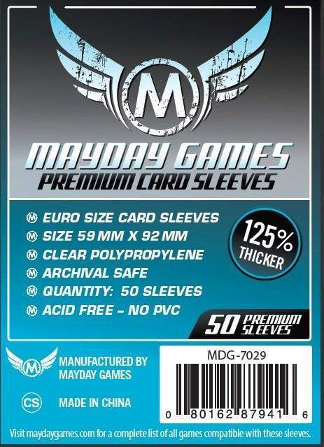 Mayday Sleeves: MDG-7029 Premium Standard European 59x92mm (50)