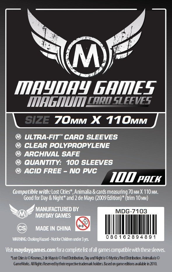 Mayday Sleeves: MDG-7103 Magnum Lost Cities 70x110mm (100)