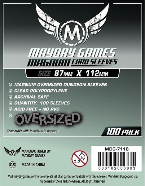 Mayday Sleeves: MDG-7116 Magnum Oversized Dungeon 87x112mm (100)