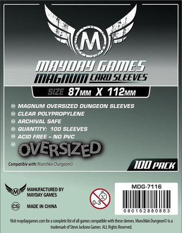 Mayday Sleeves: MDG-7116 Magnum Oversized Dungeon 87x112mm (100)