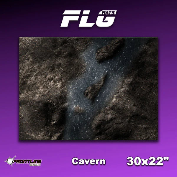 Frontline Gaming Mat 30"x22" Cavern