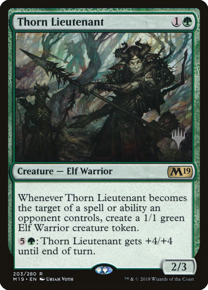 Thorn Lieutenant (Promo Pack) [Core Set 2019 Promos]