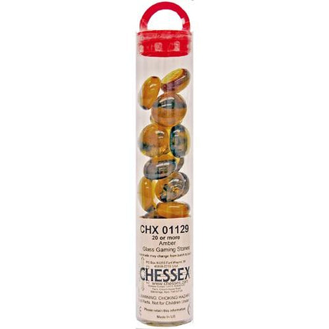 Chessex Glass Stones- Amber