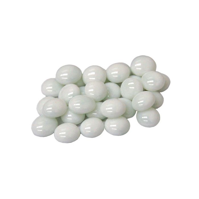 Chessex Glass Stones- White