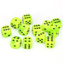 Chessex 12d6 Vortex Bright Green/black