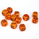 Chessex 12d6 Vortex Orange/black