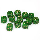 Chessex 12d6 Vortex Green/gold