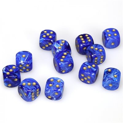 Chessex 12d6 Vortex Blue/gold