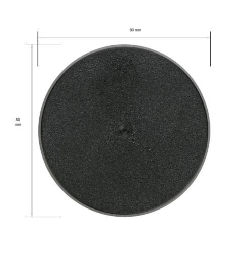 GW Base 80mm Round Bulk (Single Base)