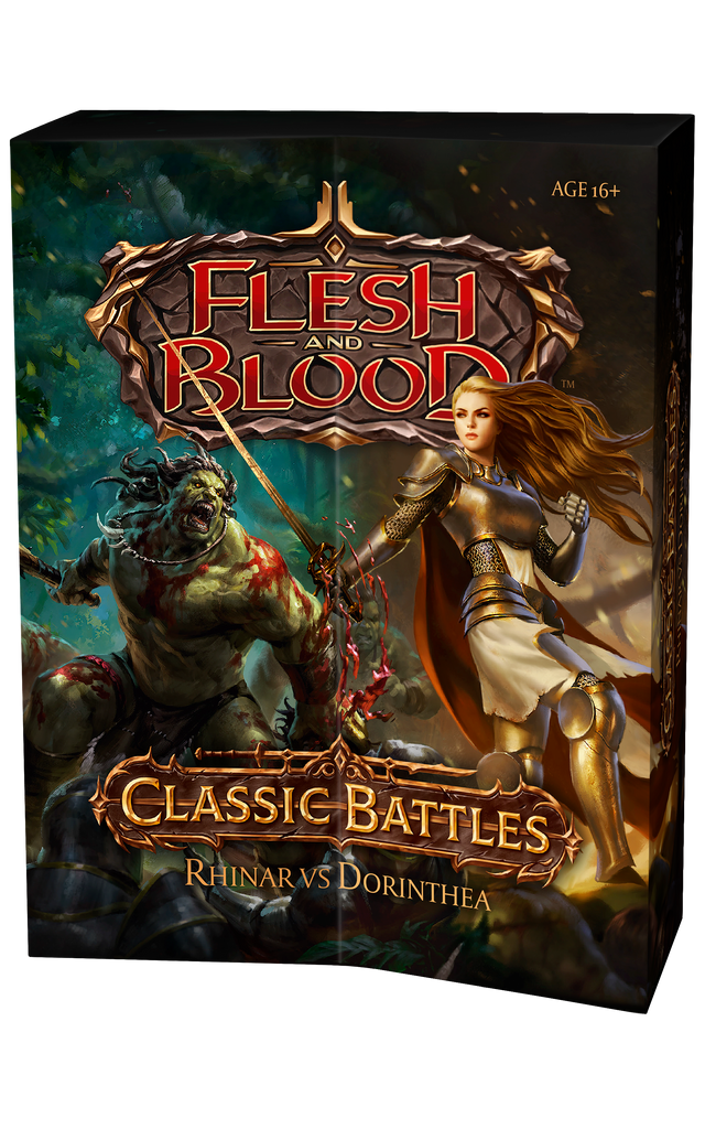 FaB Flesh and Blood Classic Battles: Rhinar vs Dorinthia