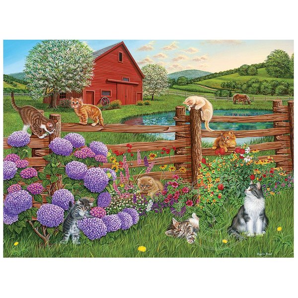 Cobble Hill Puzzle 275 Piece Farm Cats