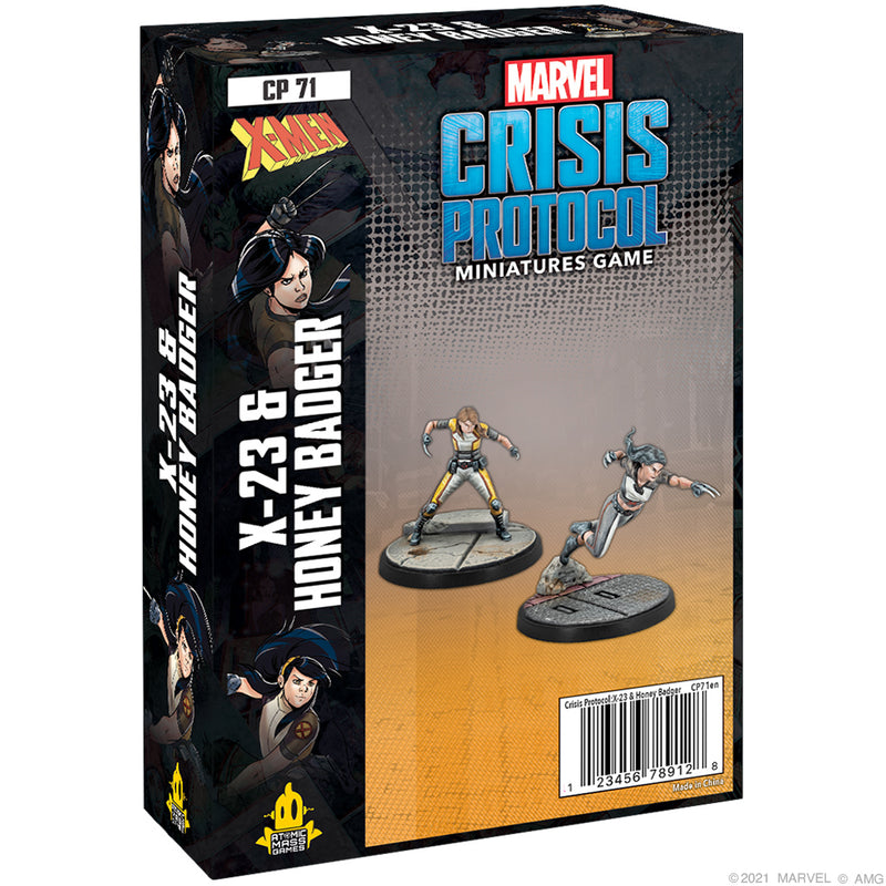 MCP71 Marvel Crisis Protocol X-23 & Honey Badger Character Pack