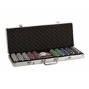Poker 500 Piece 11.5g Chip Set in Black Aluminum Case