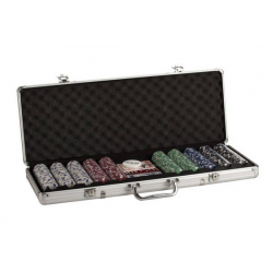 Poker 500 Piece 11.5g Chip Set in Black Aluminum Case