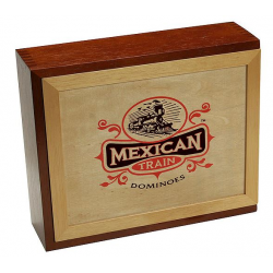 Dominoes Double 12 Mexican Train Wooden Set