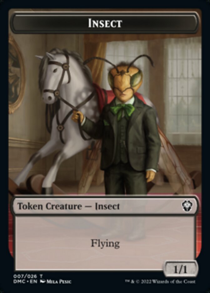 Soldier // Insect Double-Sided Token [Dominaria United Tokens]
