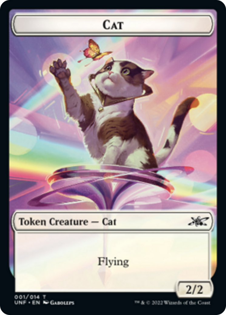 Cat // Treasure (12) Double-Sided Token [Unfinity Tokens]