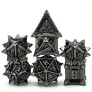 Silver Flail RPG Metal Dice Set