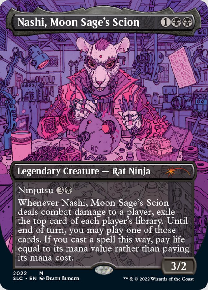 Nashi, Moon Sage's Scion (Borderless) [Secret Lair 30th Anniversary Co