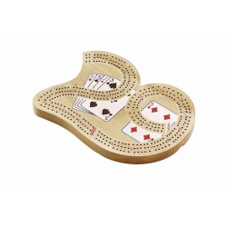 Crib Board 3-Track 29 Wood Large