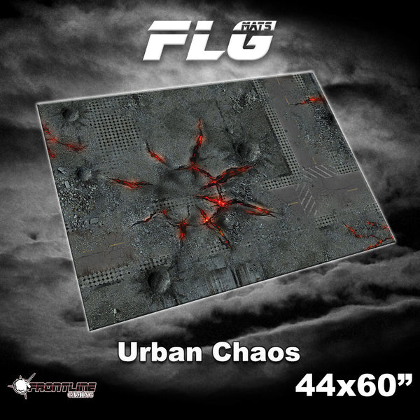 Frontline Gaming Mat 44"x60" Urban Chaos