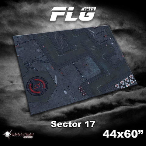 Frontline Gaming Mat 44"x60" Sector 17