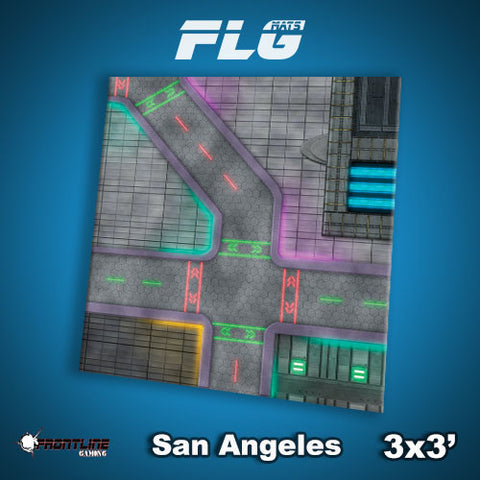 Frontline Gaming Mat 3'x3' San Angeles