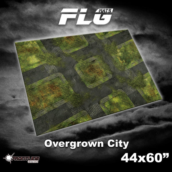 Frontline Gaming Mat 44"x60" Overgrown City