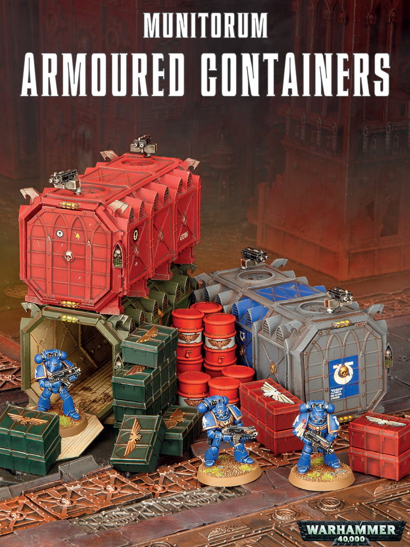 GW Warhammer 40K Terrain Munitorum Armoured Containers