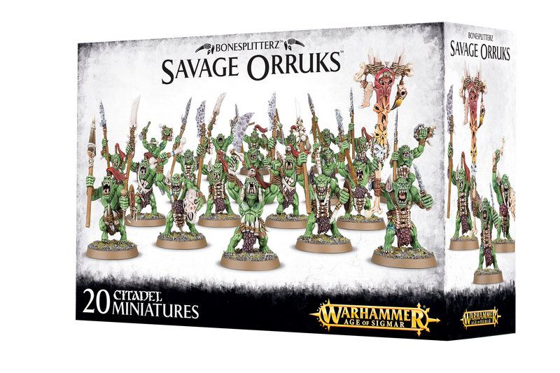 GW Age of Sigmar Orruk Warclans Savage Orruks/Savage Orruk Morboys/Savage Orruk Arrowboys