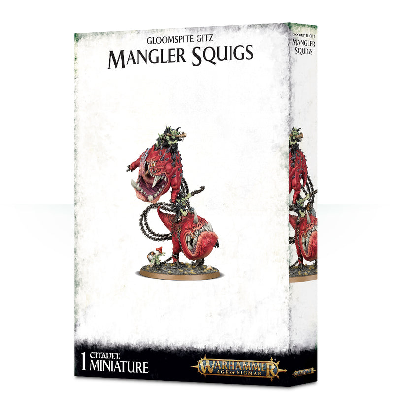 GW Age of Sigmar Gloomspite Gitz Mangler Squigs/Loonboss on Mangler Squigs