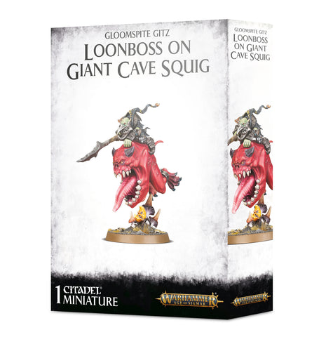 GW Age of Sigmar Gloomspite Gitz Loonboss On Giant Cave Squig