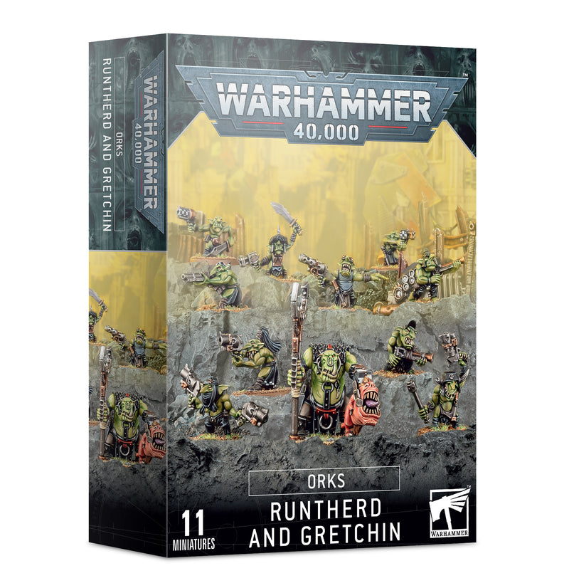 GW Warhammer 40K Orks Runtherd and Gretchin