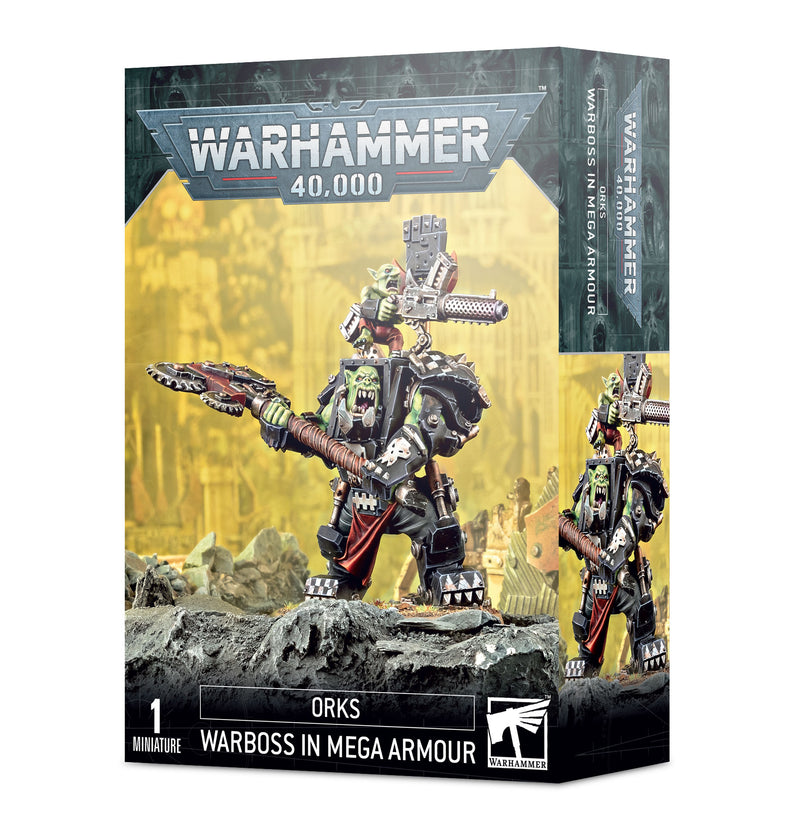 GW Warhammer 40K Orks Warboss in Mega Armor