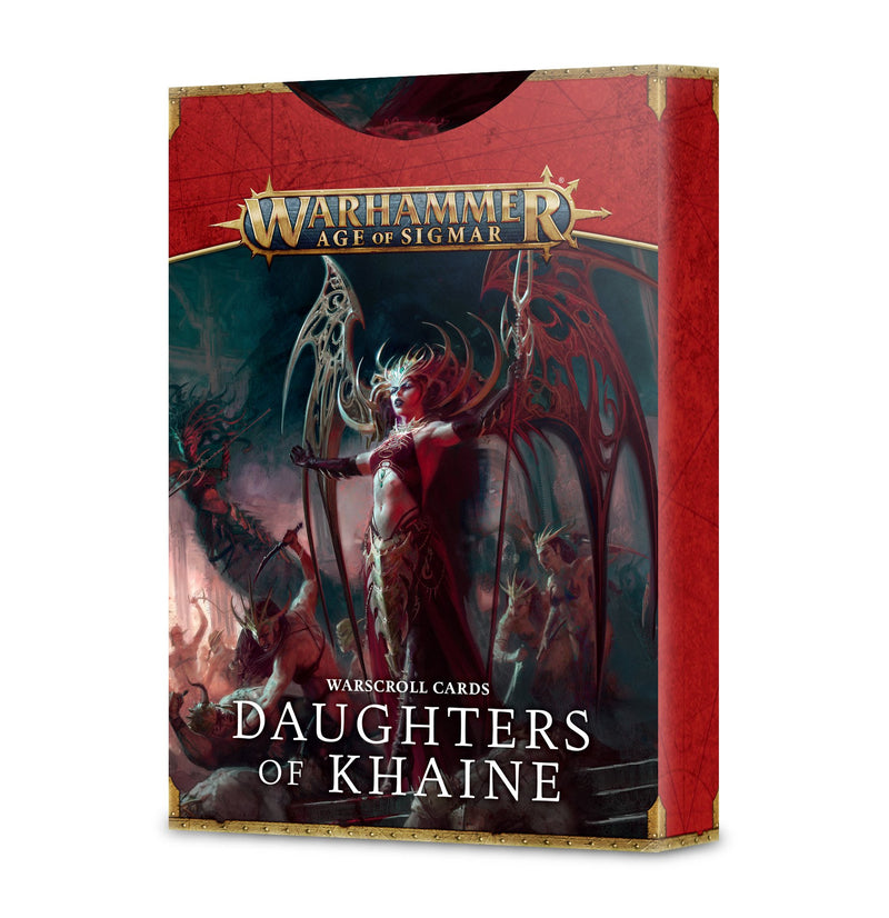 GW Age of Sigmar Daughters of Khaine Warscroll Cards