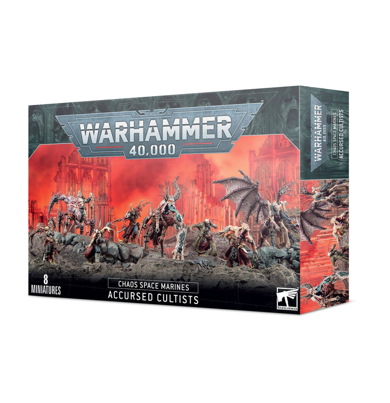 GW Warhammer 40K Chaos Space Marines Accursed Cultists