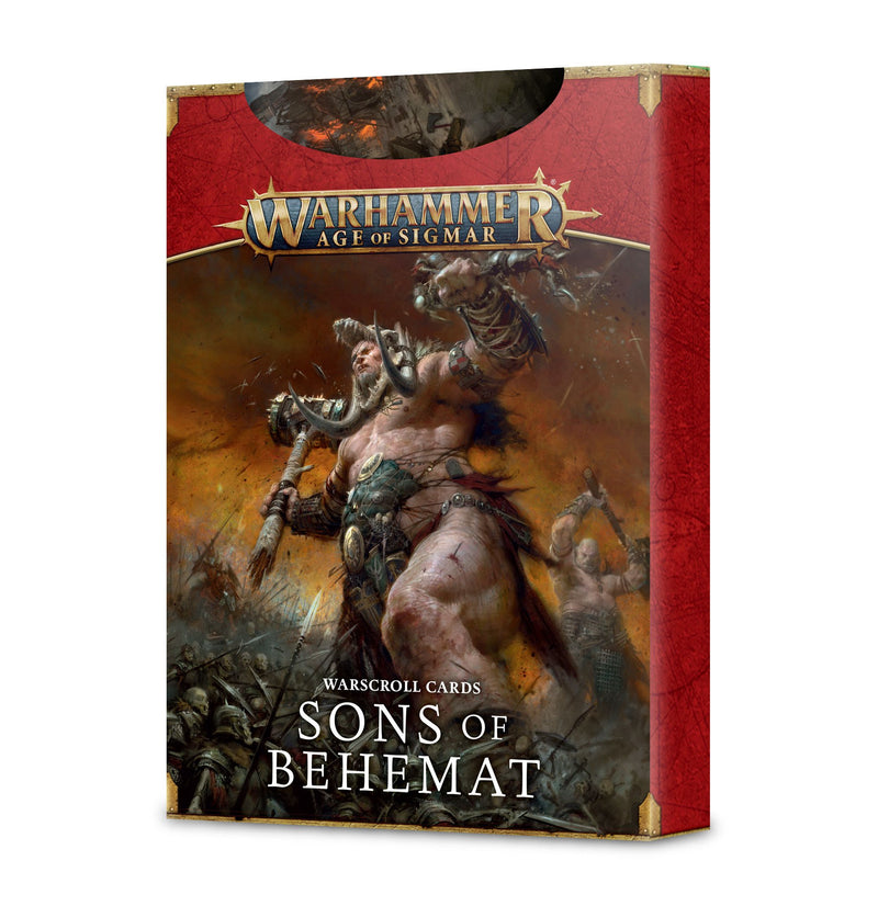 GW Age of Sigmar Sons Of Behemat Warscroll Cards