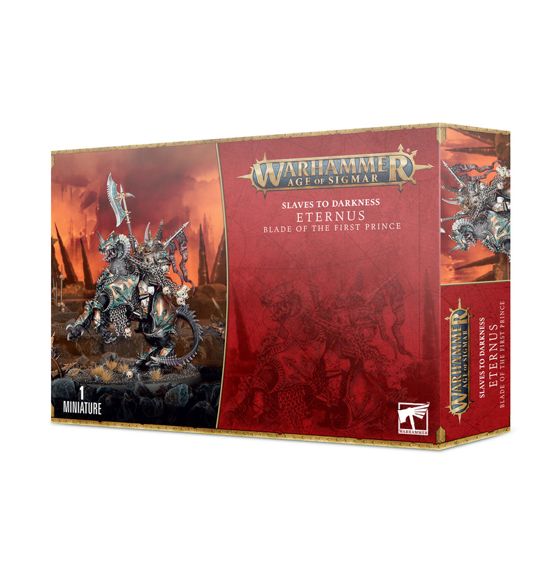 GW Age of Sigmar Slaves To Darkness Eternus, Blade of the First Prince/Chaos Lord on Daemonic Mount