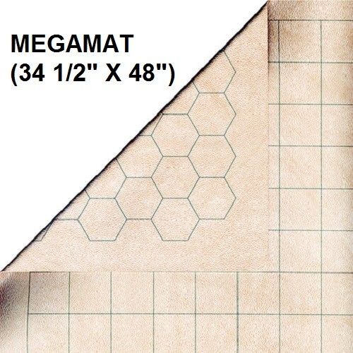 Mat Megamat Hex/Square 34"x48" Reversible