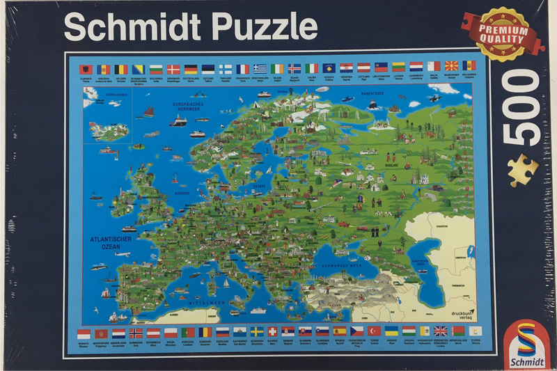 Schmidt Puzzle 500 Discover Europe