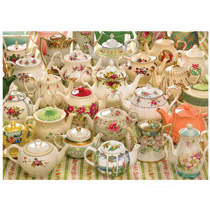 Cobble Hill Puzzle 1000 Piece Teapots Too