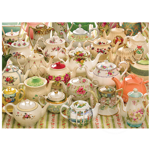 Cobble Hill Puzzle 1000 Piece Teapots Too