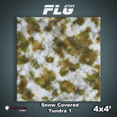 Frontline Gaming Mat 4'x4' Snow Covered Tundra