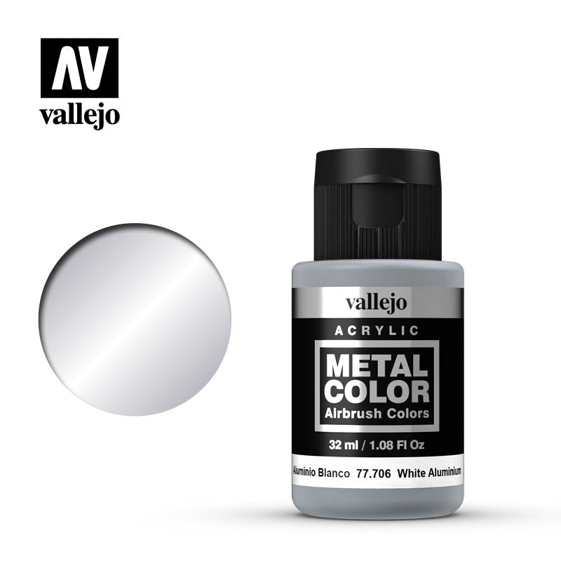 Vallejo Metal Color 32ml White Aluminium