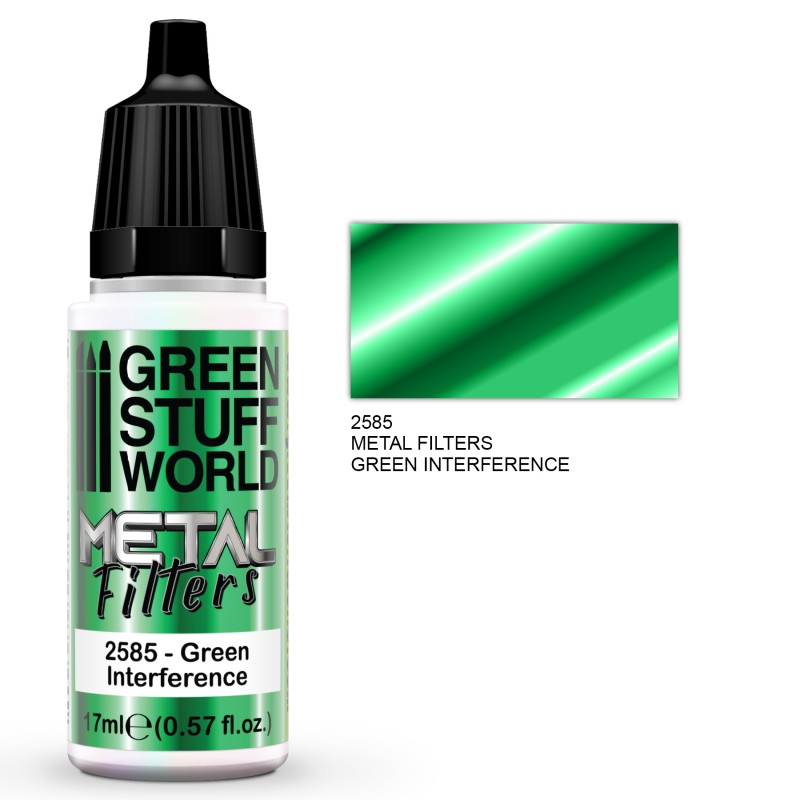 Clearance Green Stuff World Paint Metal Filters - Green Interference