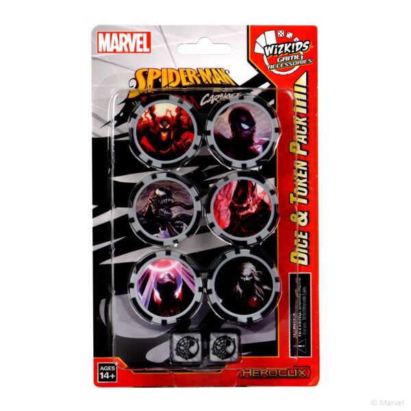 HeroClix Spiderman And Venom Absolute Carnage Dice/token