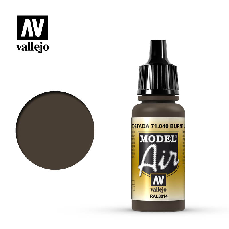 Vallejo Model Air 17ml Burnt Umber