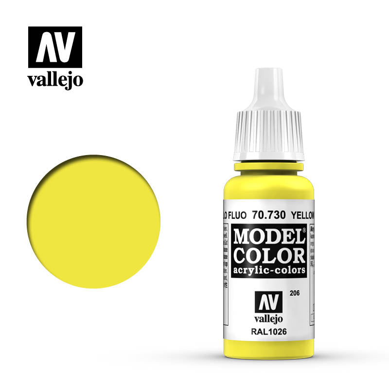 Vallejo Model Color 17ml Fluorescent Yellow